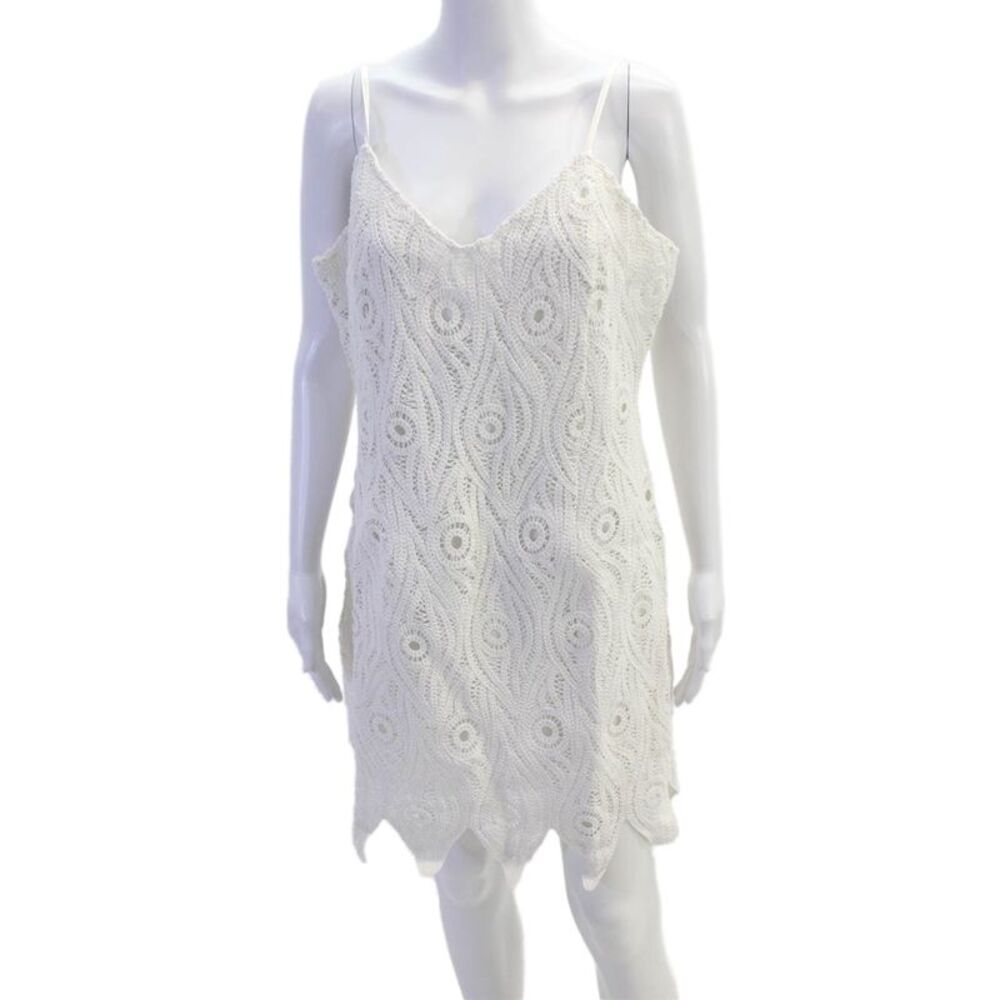 Chloe Kristyn Womens Valencia Dress - Off White Size L